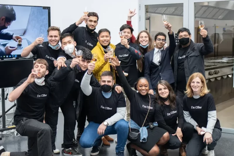 camilo graduation cibers Camilo Brugal with colleagues graduating